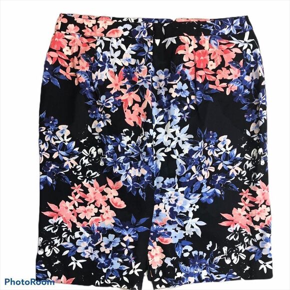Talbots Black and floral print skirt size 16 - Picture 11 of 12